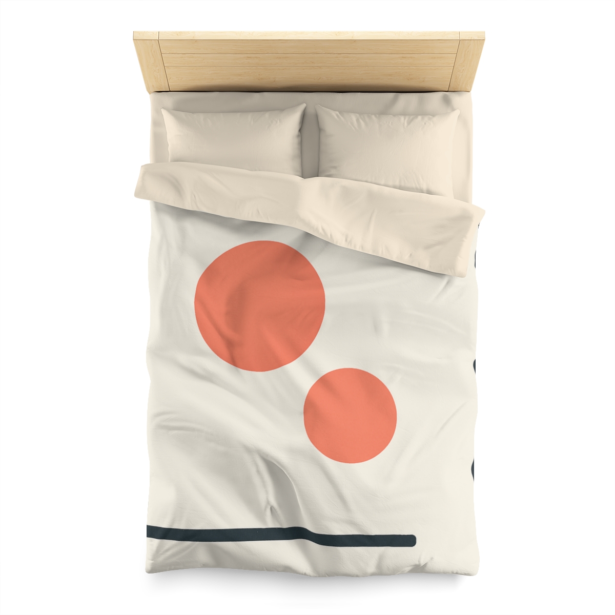 Asymmetric Frame Gap With Two Discs custom duvets