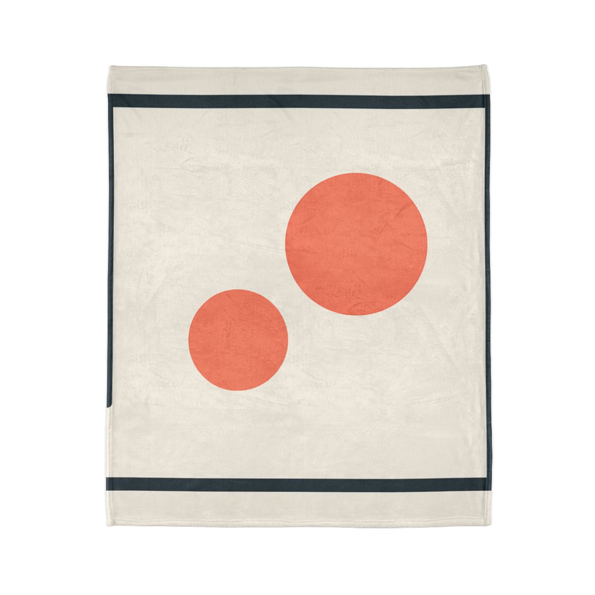 Asymmetric Frame Gap With Two Discs soft fleece blankets