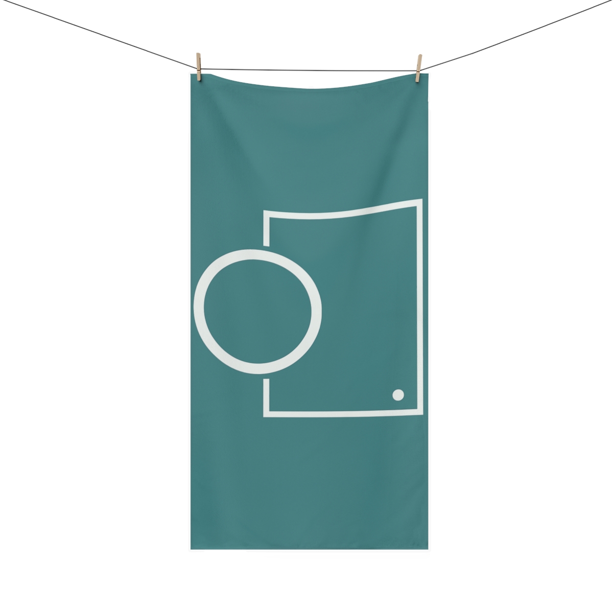 Asymmetric Ring And Frame comfortable face towels