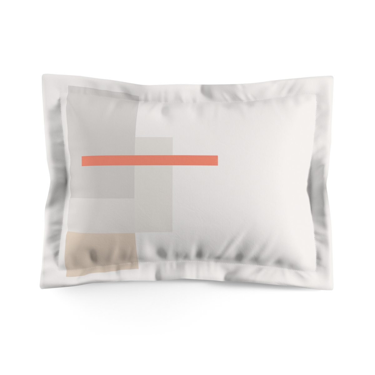 Asymmetric Stacked Rectangles With Slim Horizontal Bar trendy accent pillows
