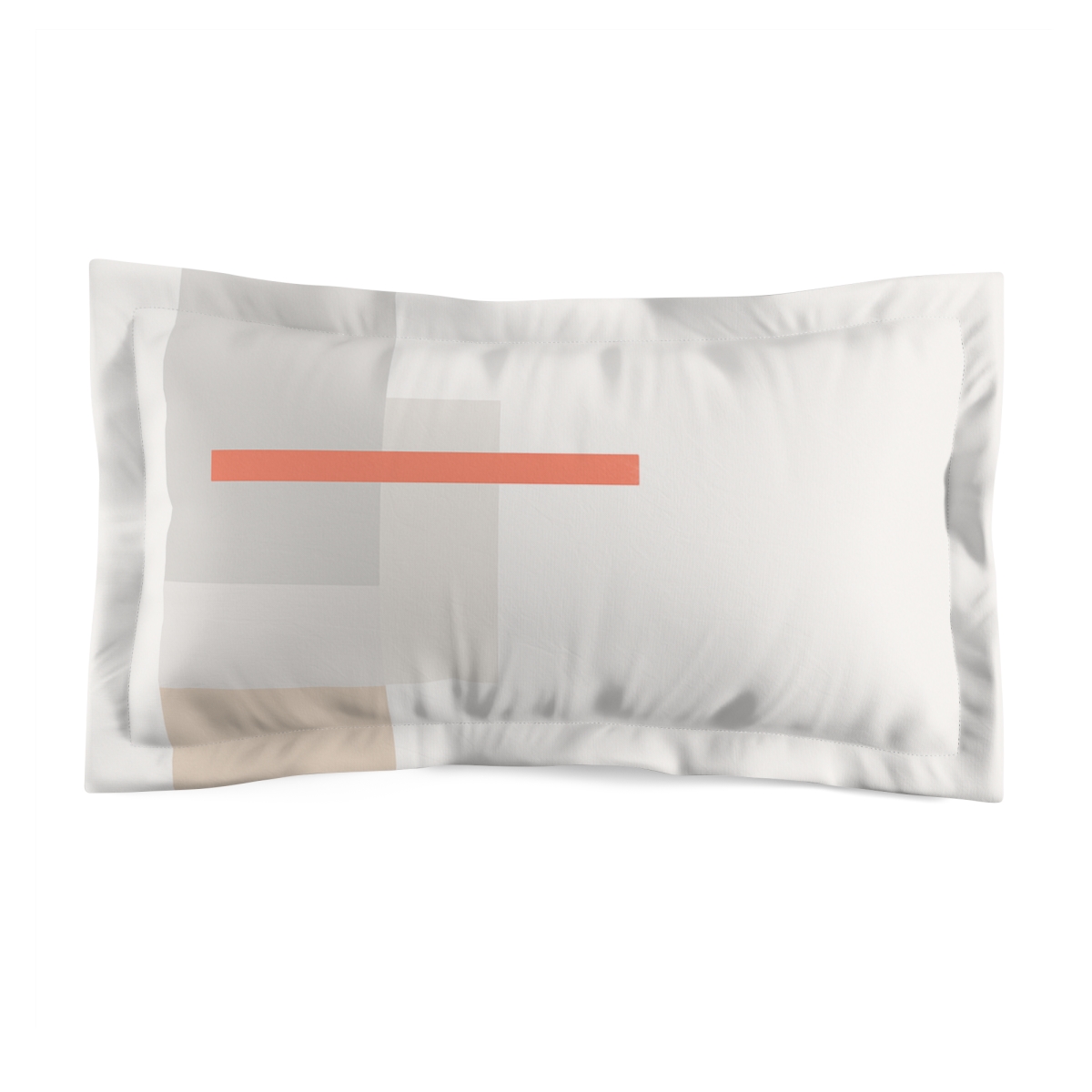 Asymmetric Stacked Rectangles With Slim Horizontal Bar trendy accent pillows