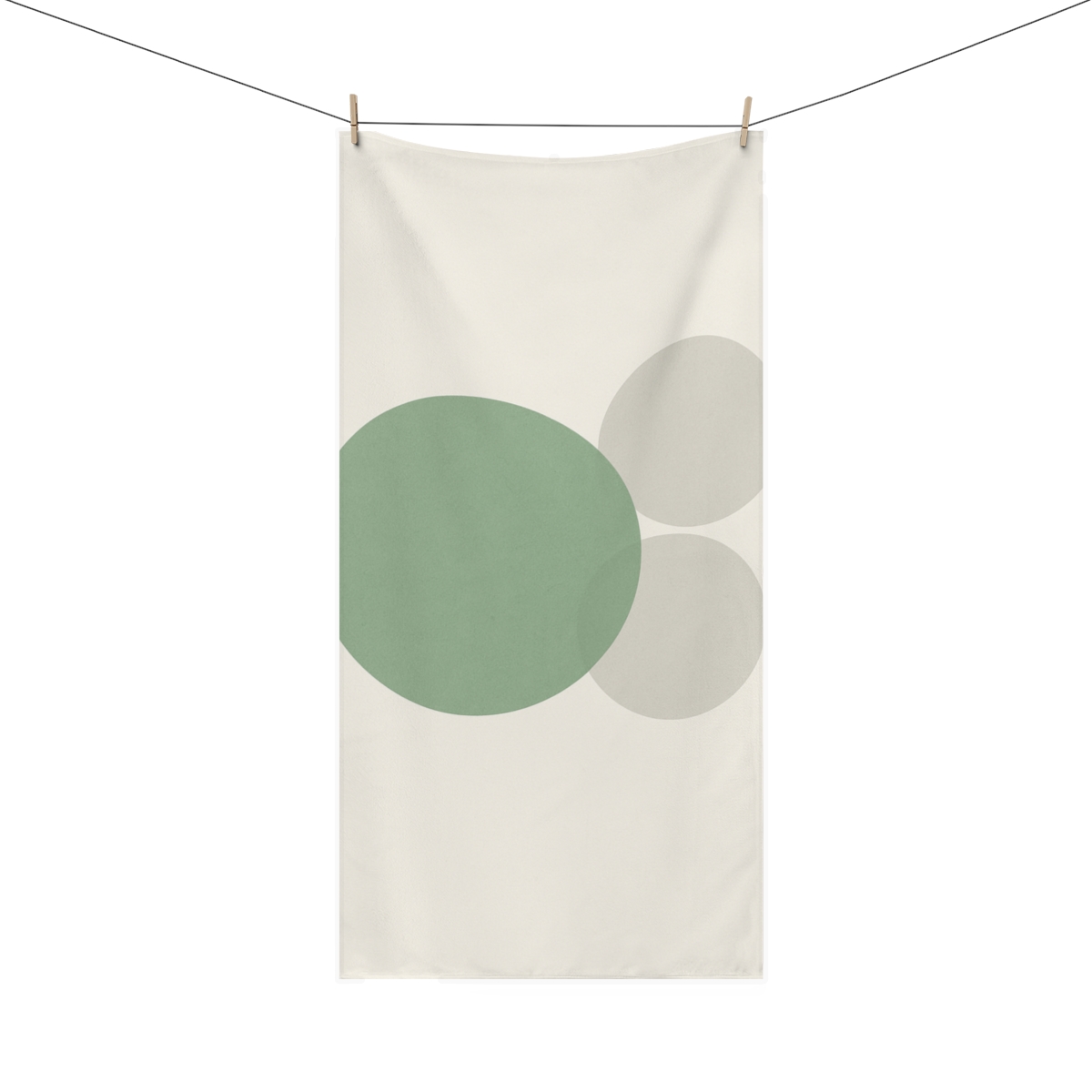 Asymmetrical Trio Of Shapes personalized bath towels