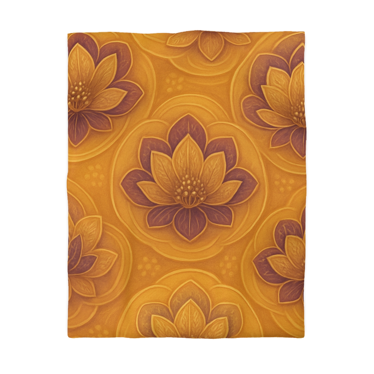 Auric Blossom Halo designer printed duvets