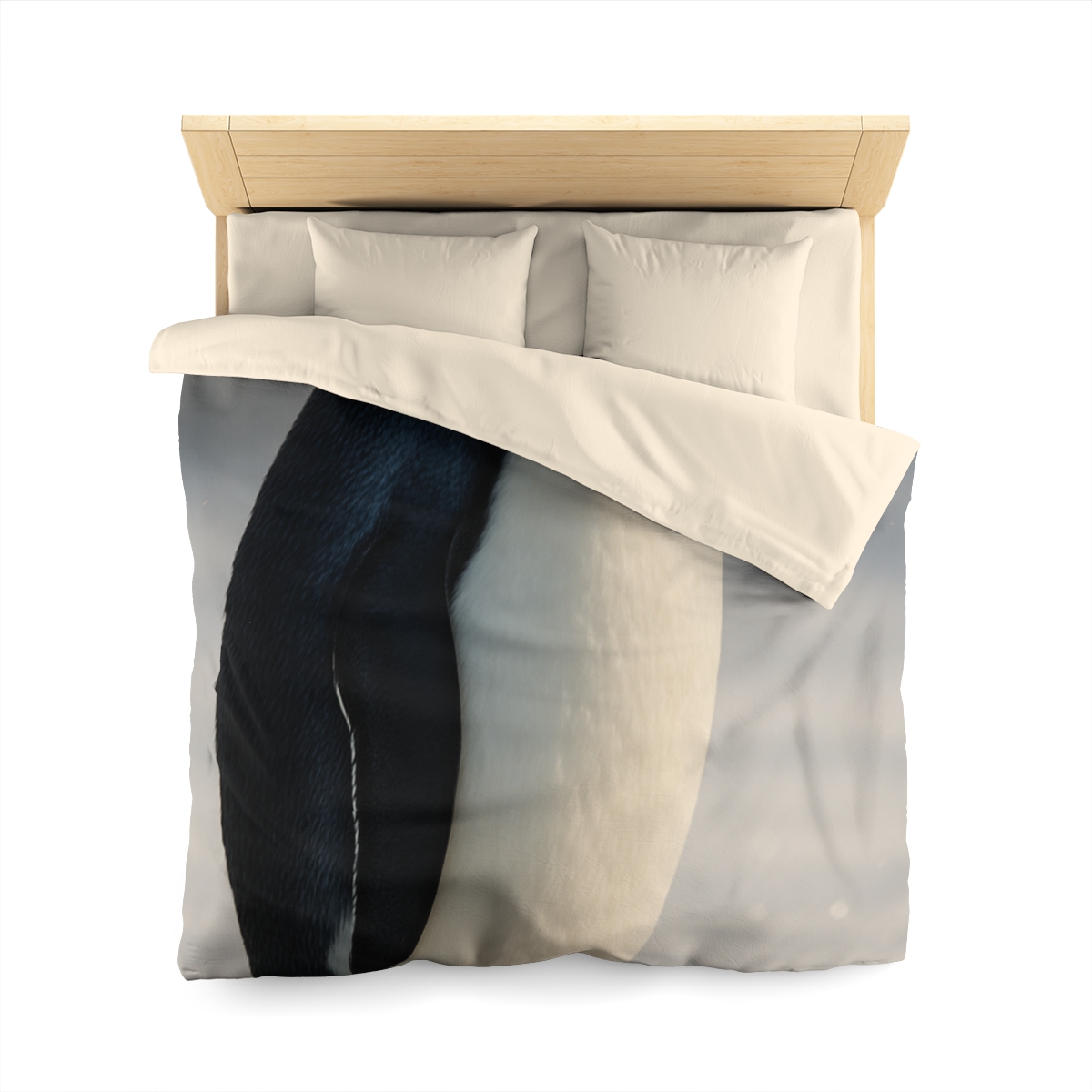 Aurora Drift Emperor Penguin custom duvets