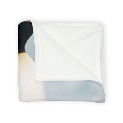 Aurora Drift Emperor Penguin unique gift blanketscustom blankets