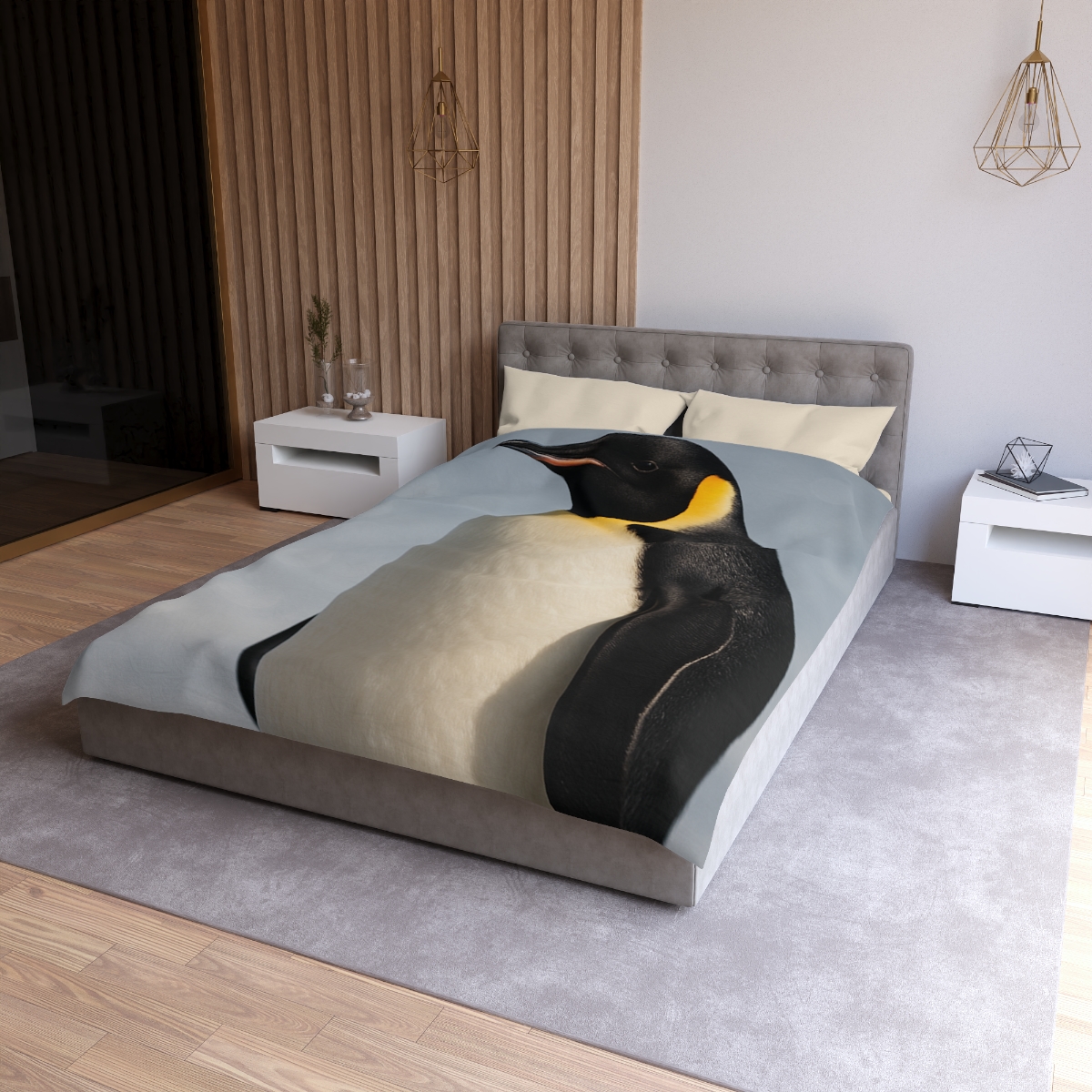 Aurora Drift Emperor Penguin warm winter duvets