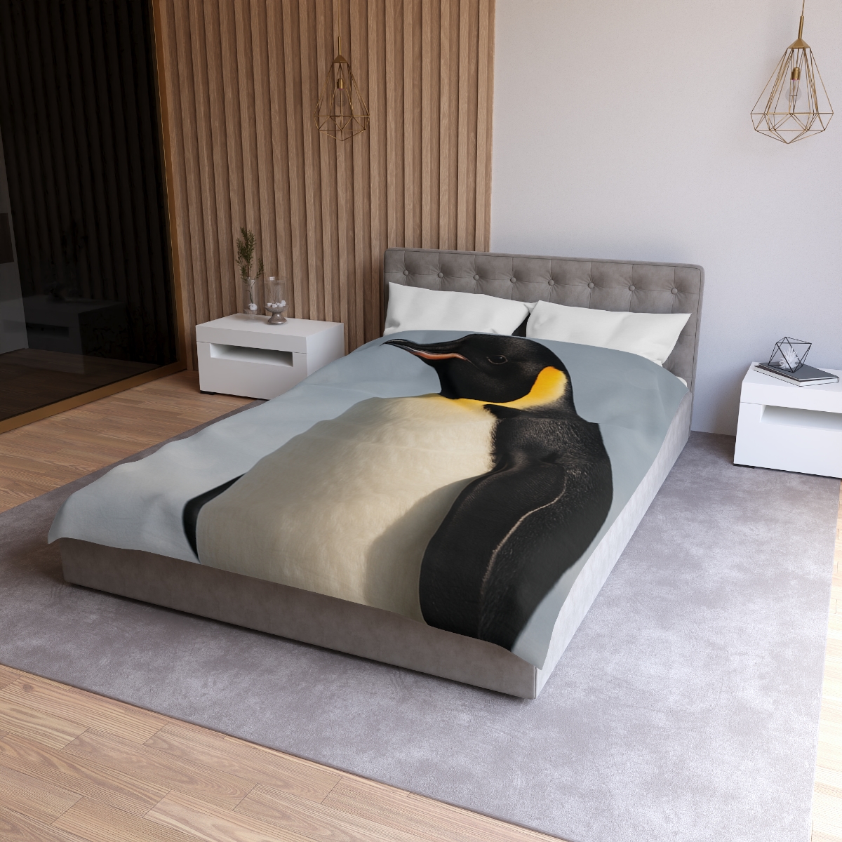 Aurora Drift Emperor Penguin warm winter duvets