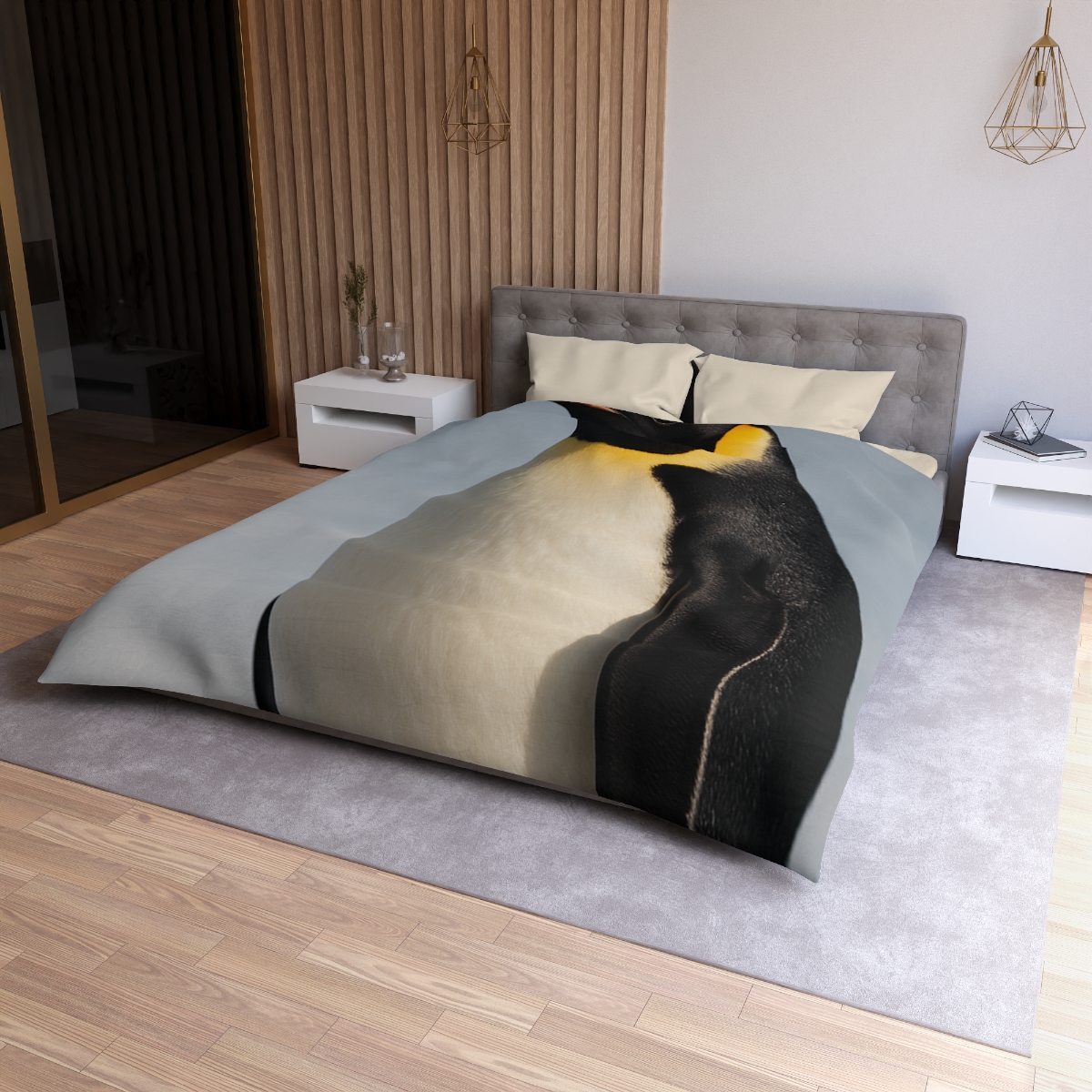 Aurora Drift Emperor Penguin warm winter duvets