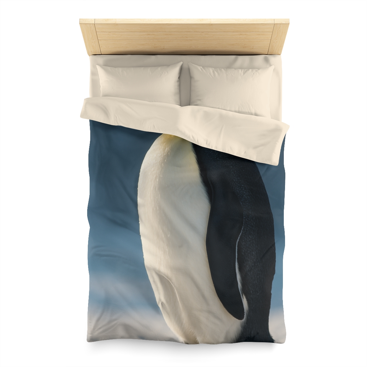 Aurora Drift Emperor Penguin custom duvets