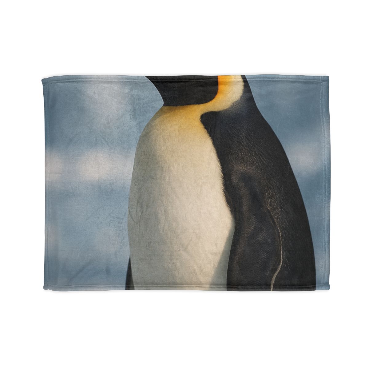 Aurora Drift Emperor Penguin soft fleece blankets