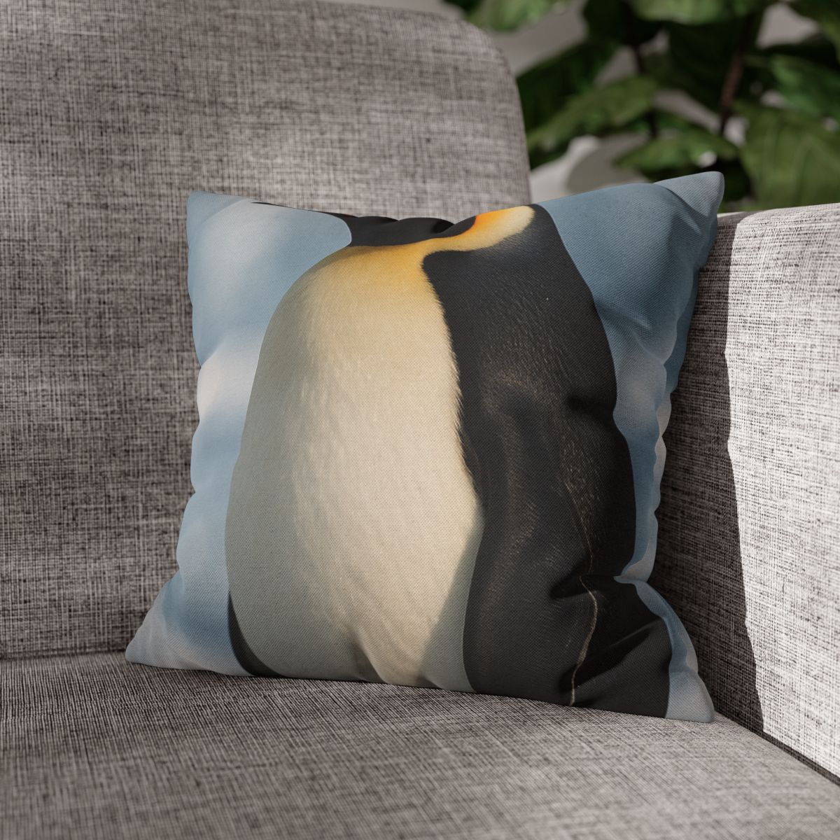 Aurora Drift Emperor Penguin stylish decorative pillowcases