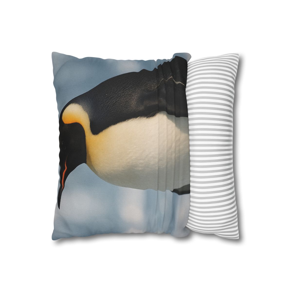 Aurora Drift Emperor Penguin stylish decorative pillowcases