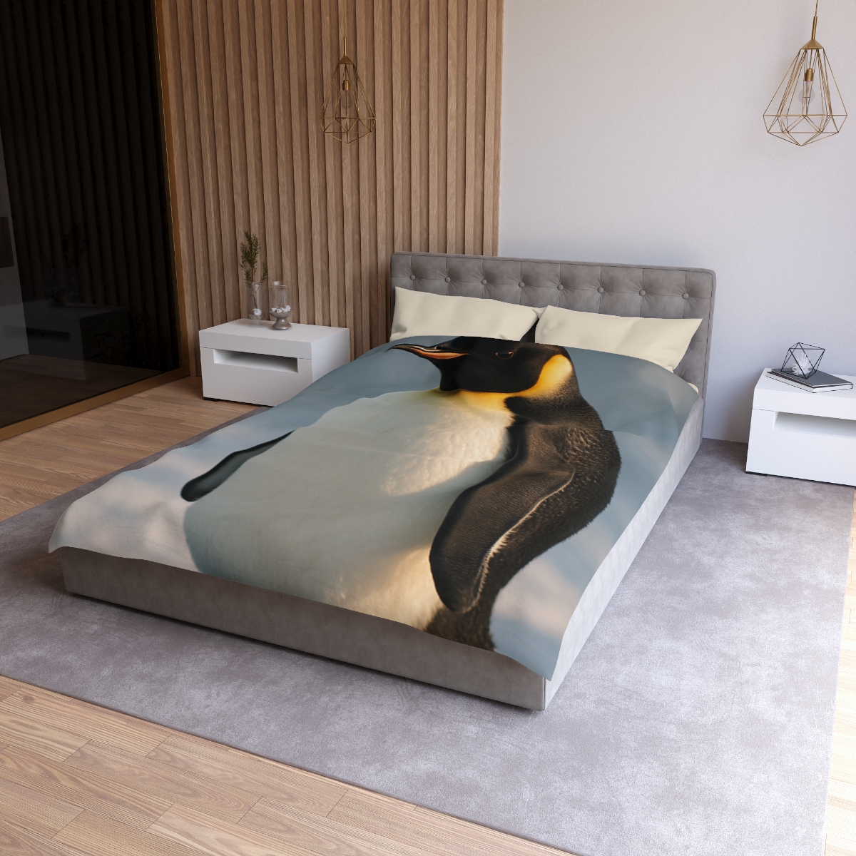 Aurora Drift Emperor Penguin unique patterned duvets