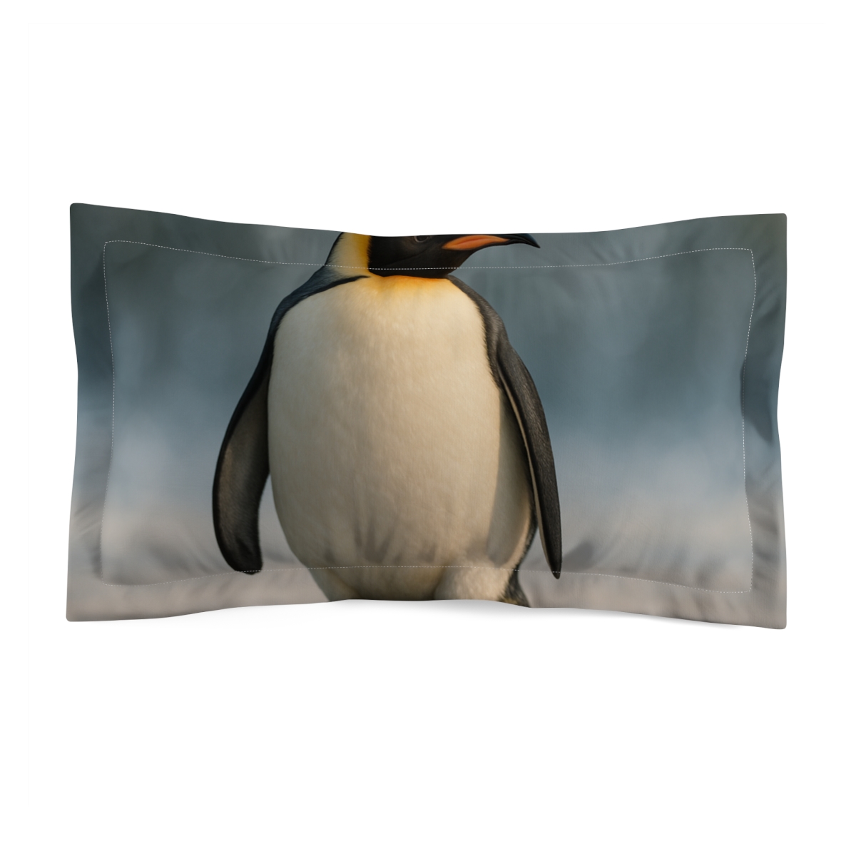 Aurora Drift Emperor Penguin personalized decorative pillows
