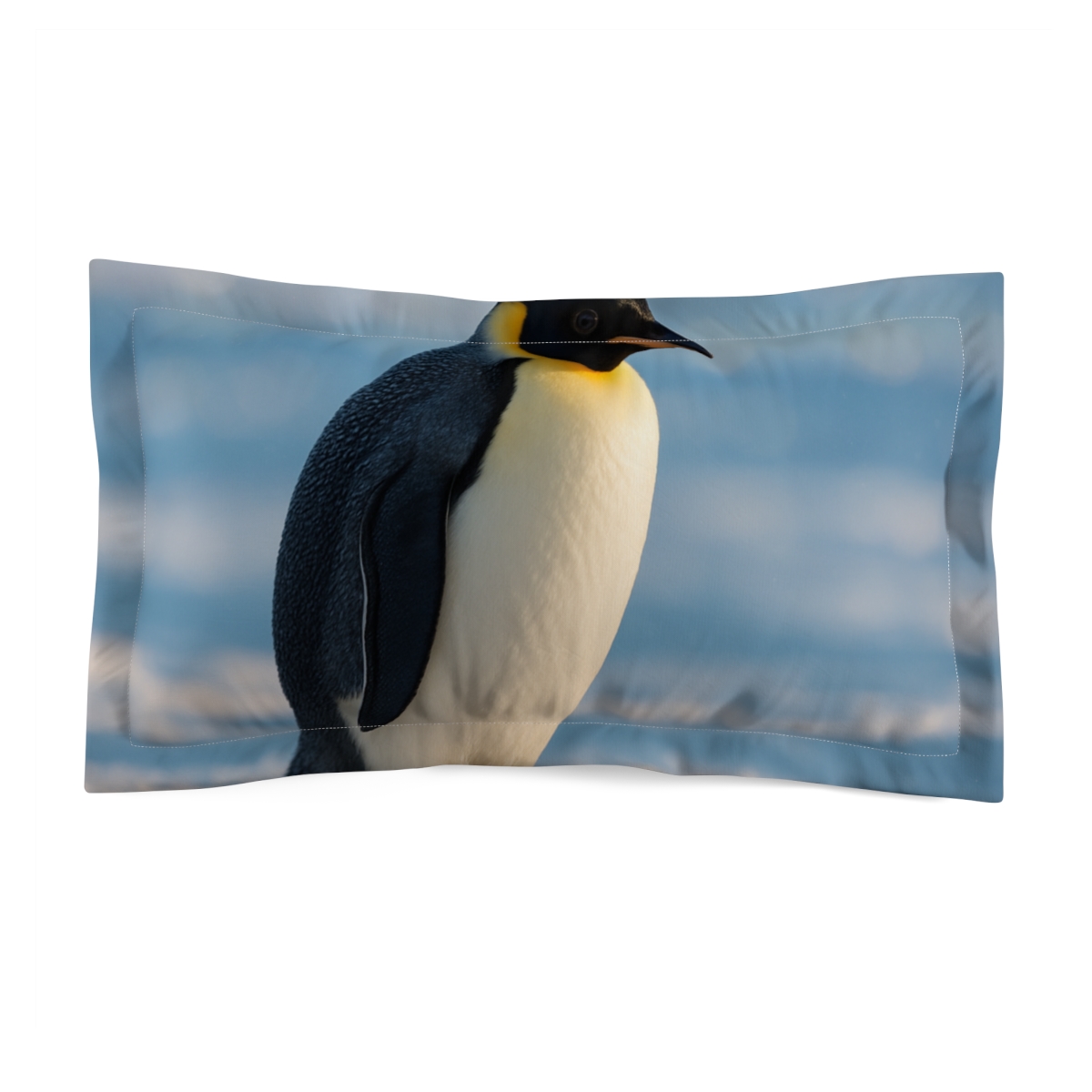 Aurora Drift Emperor Penguin soft plush pillows