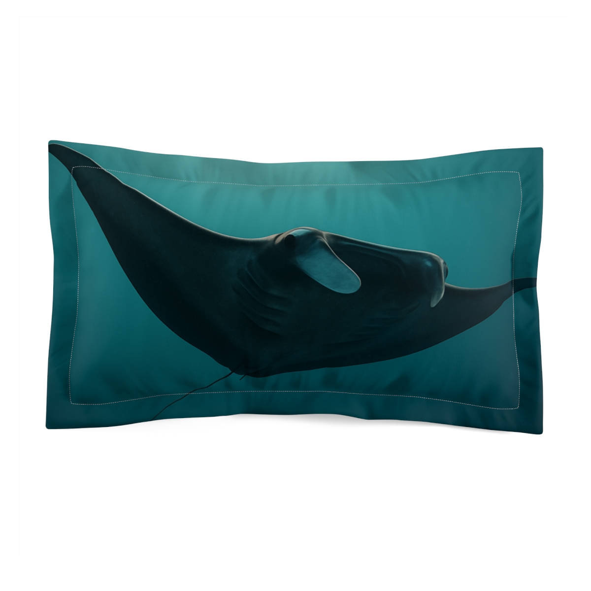 Aurora Drift Giant Manta Ray personalized decorative pillows