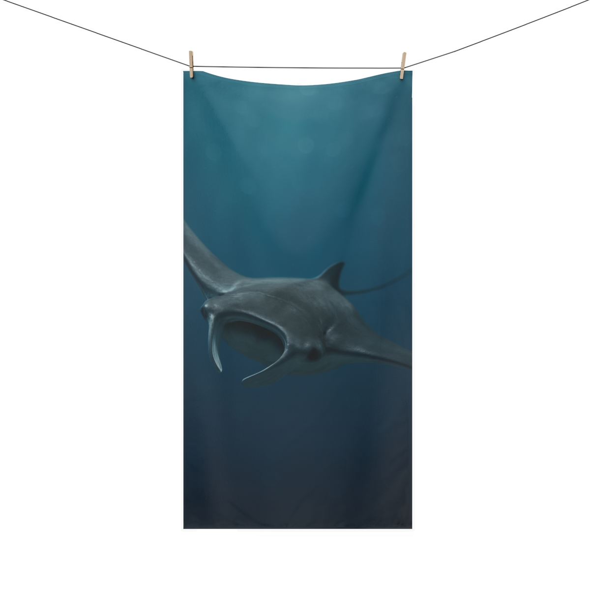 Aurora Drift Manta Ray unique gift towels