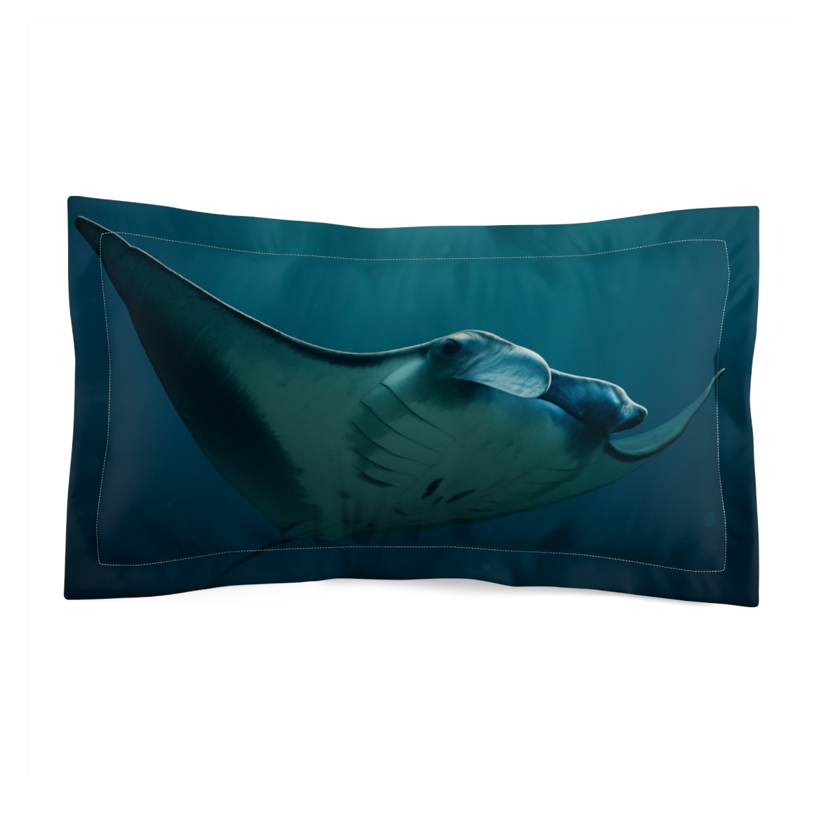 Aurora Drift Manta Ray gift pillows for home