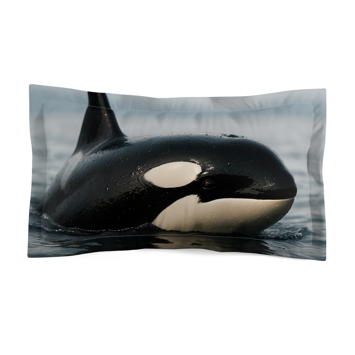 Aurora Drift Orca stylish throw pillows