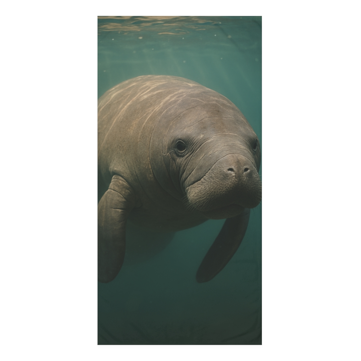 Aurora Drift West Indian Manatee comfortable face towels