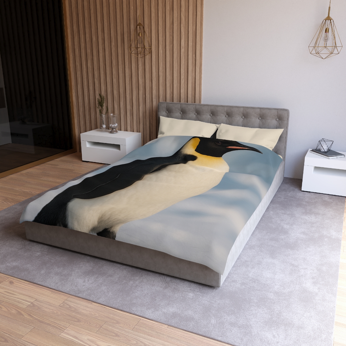 Aurora Drifter Emperor Penguin stylish duvet covers
