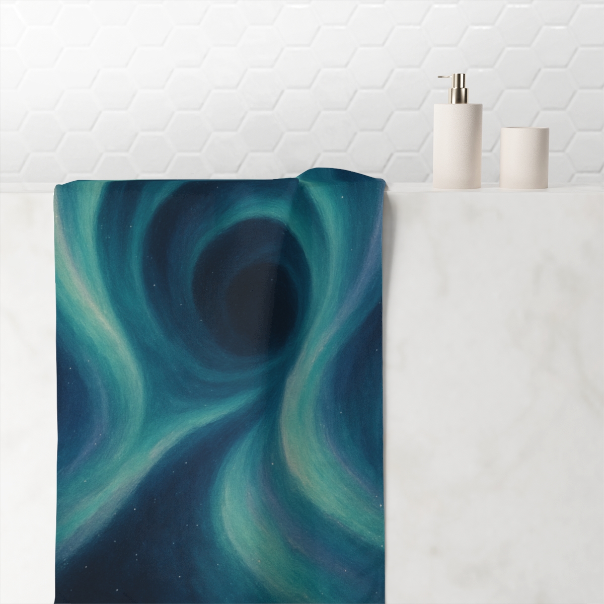 Aurora Dust Tunnels stylish beach towels