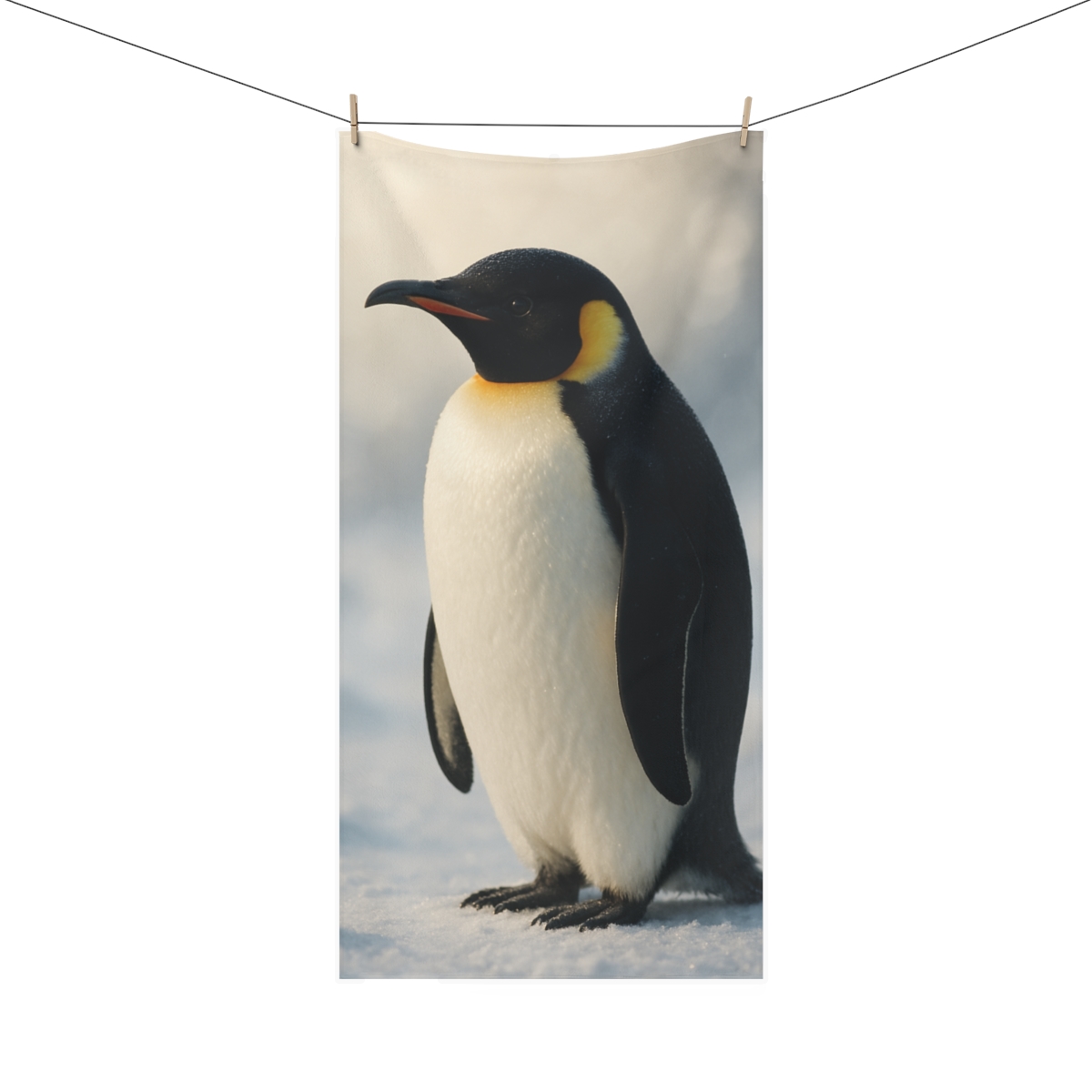 Aurora Gaze Emperor Penguin decorative home towelscustom towels