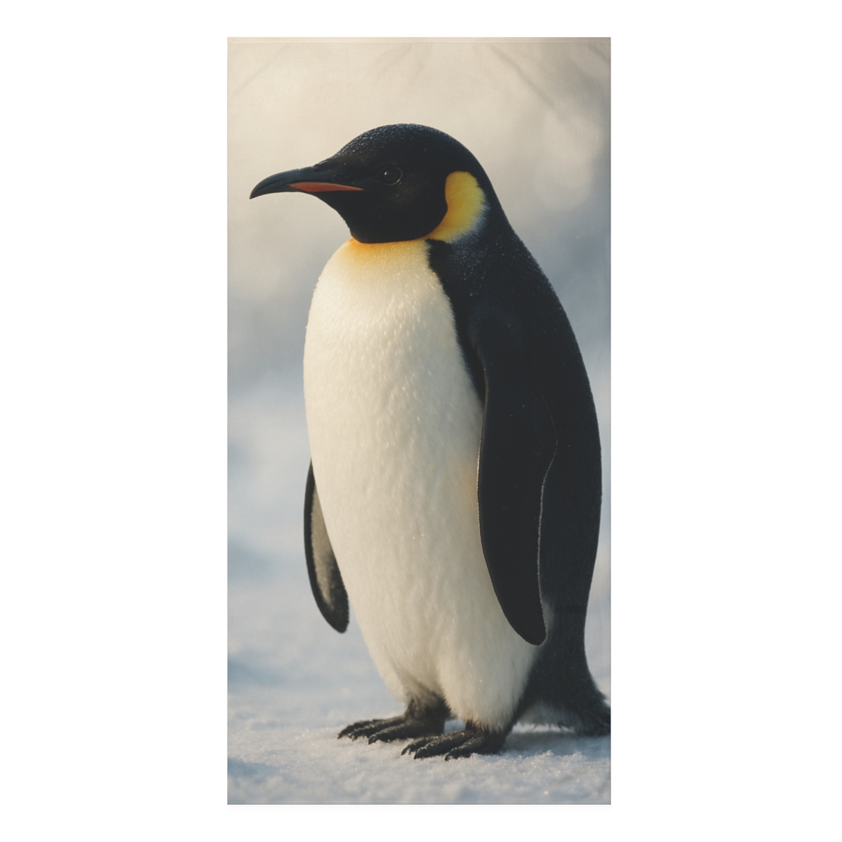Aurora Gaze Emperor Penguin decorative home towelscustom towels