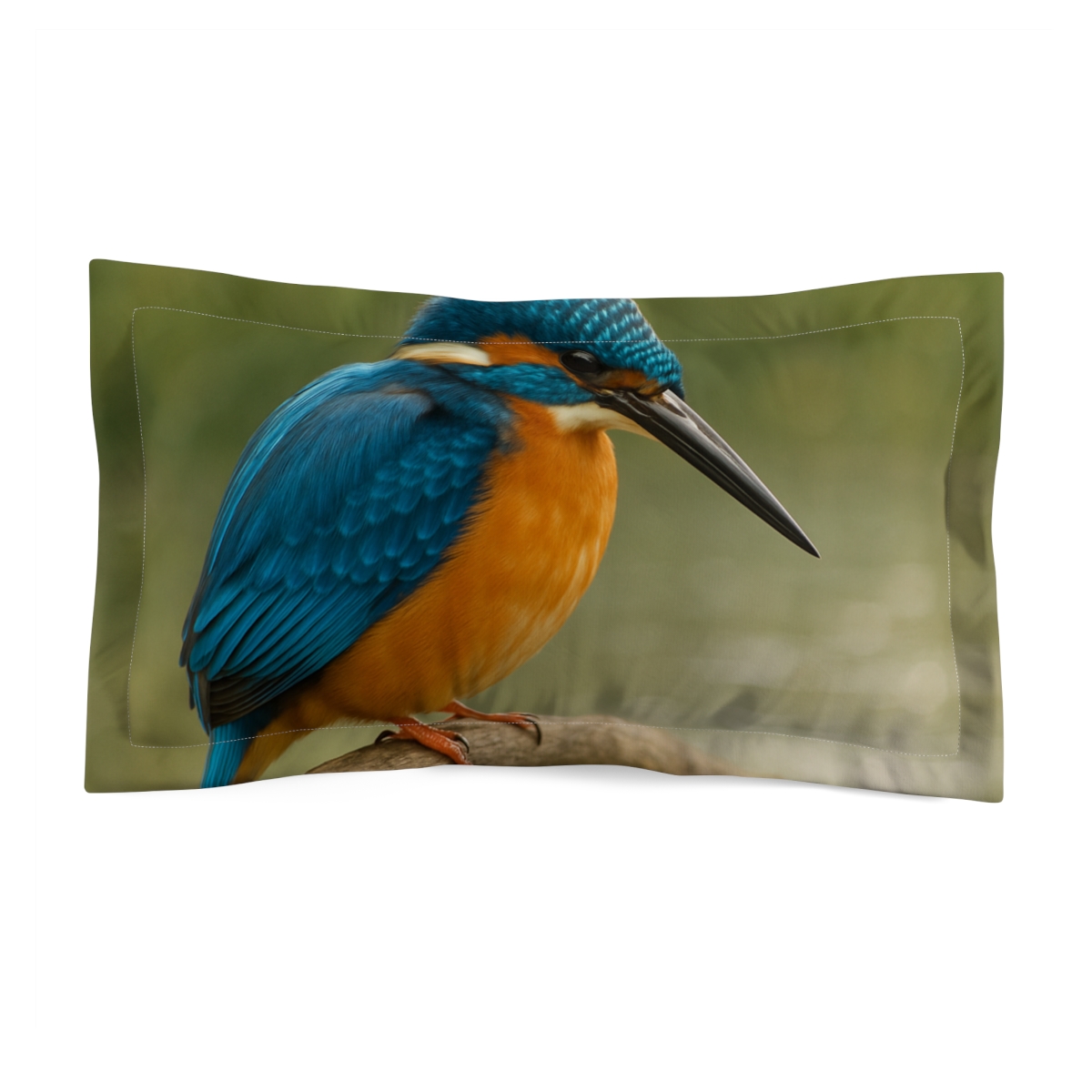 Aurora Glide Kingfisher unique shape pillows