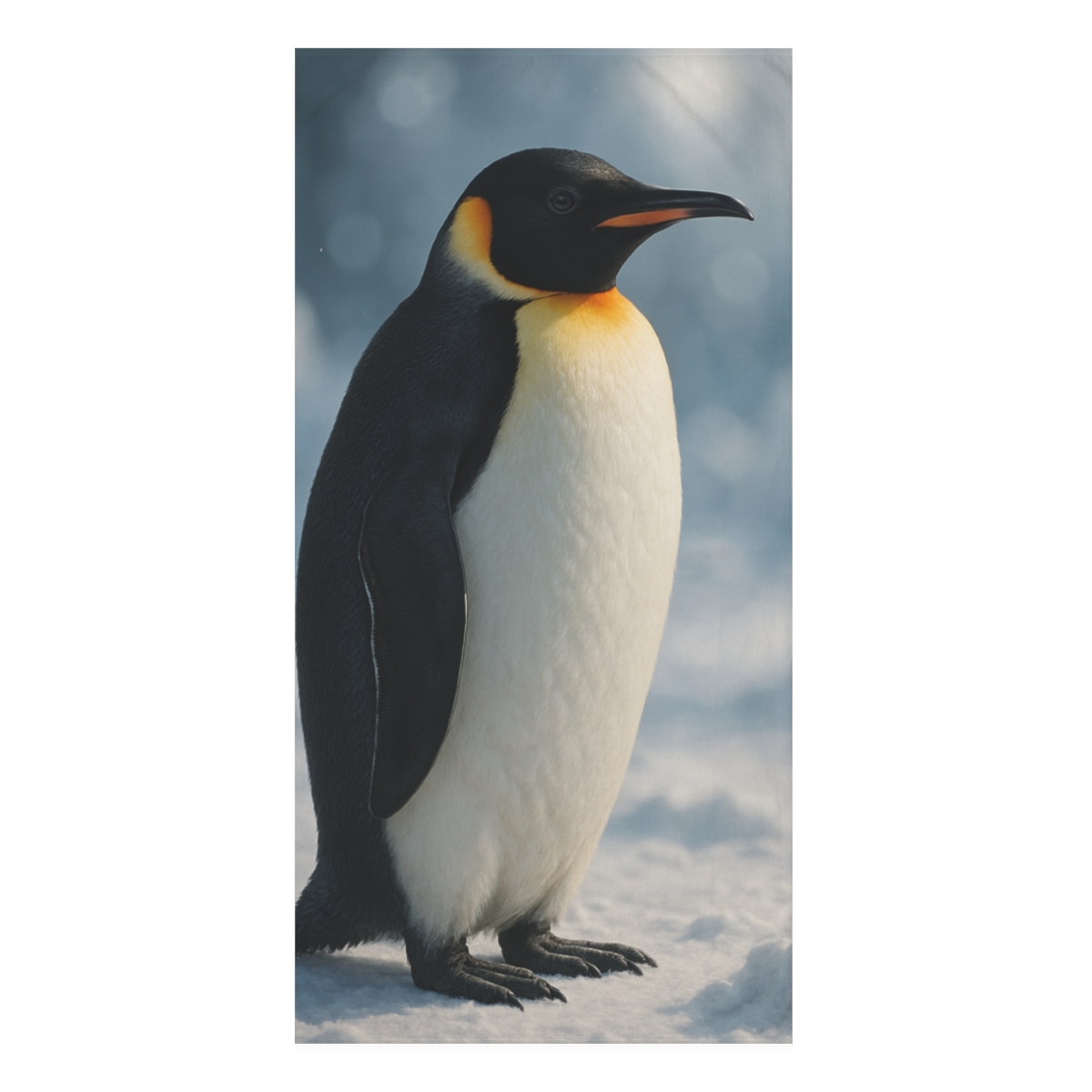 Aurora Hush Emperor Penguin decorative home towelscustom towels