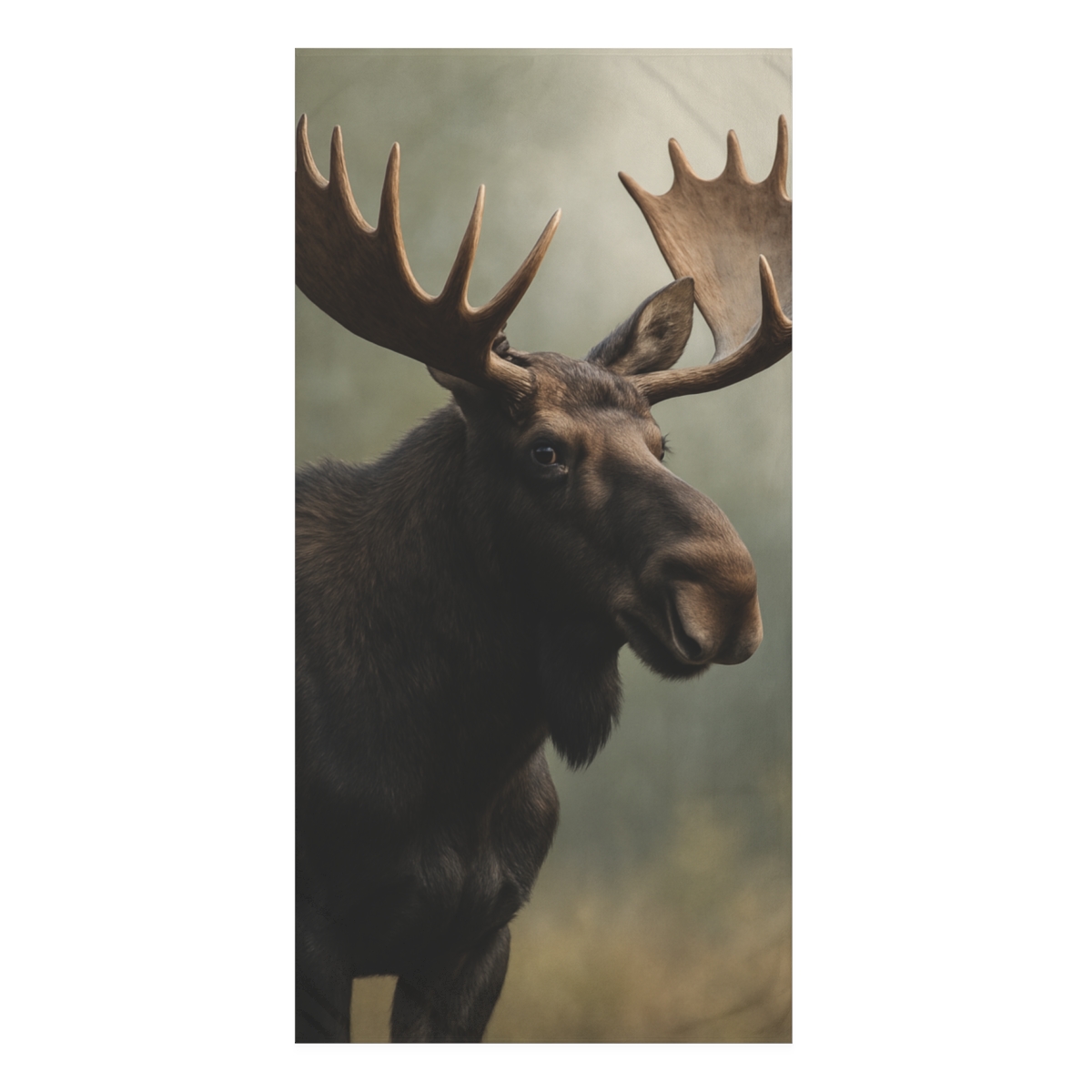 Aurora Hush Moose designer printed towels