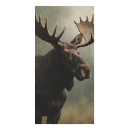 Aurora Hush Moose designer printed towels