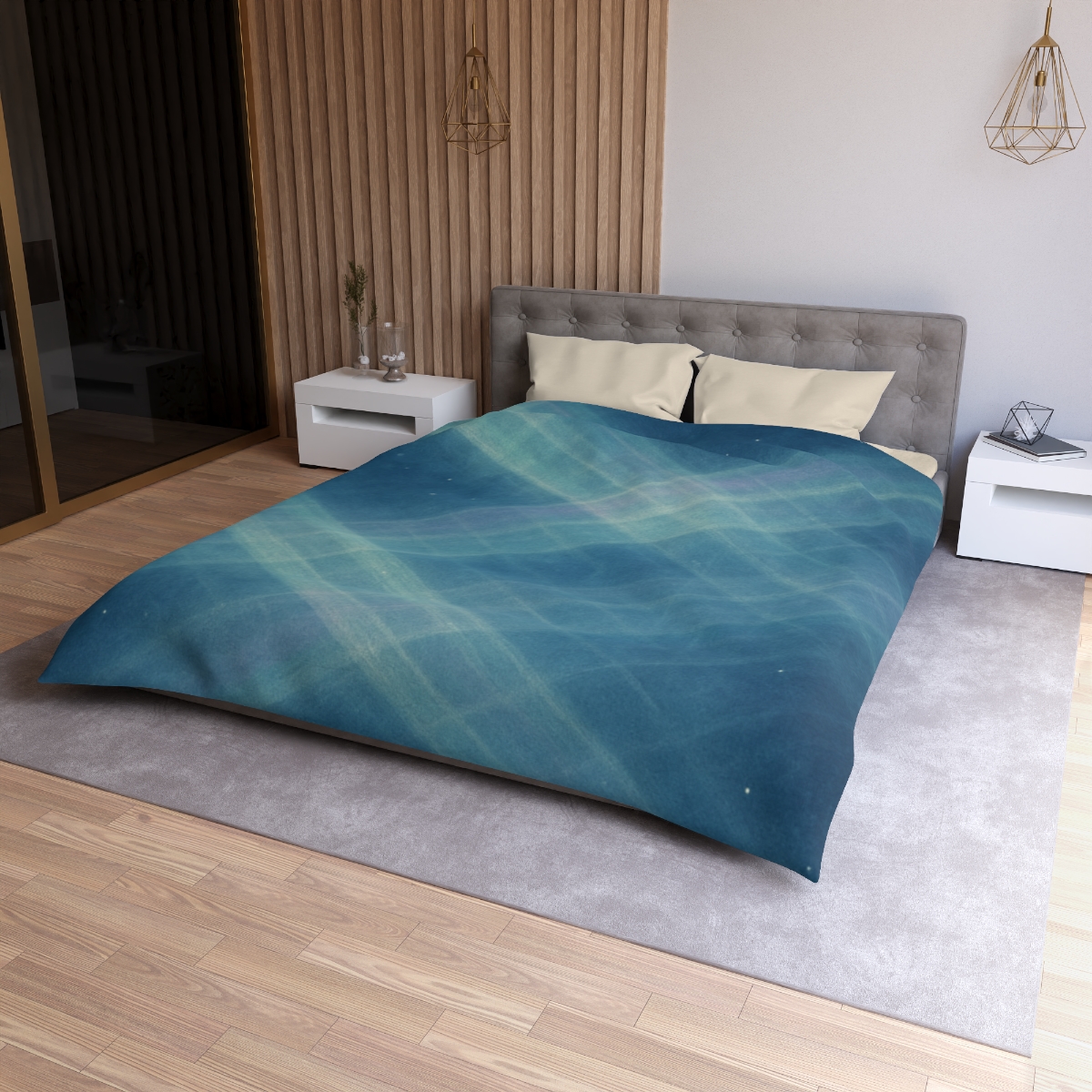 Aurora Lattice Drift soft comforter duvets