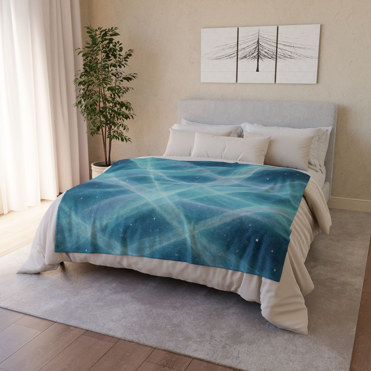 Aurora Lattice Veil custom blankets