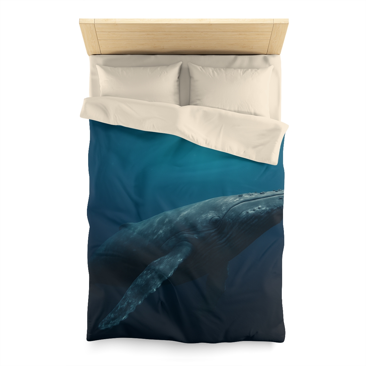 Aurora Listener Humpback Whale designer printed duvets