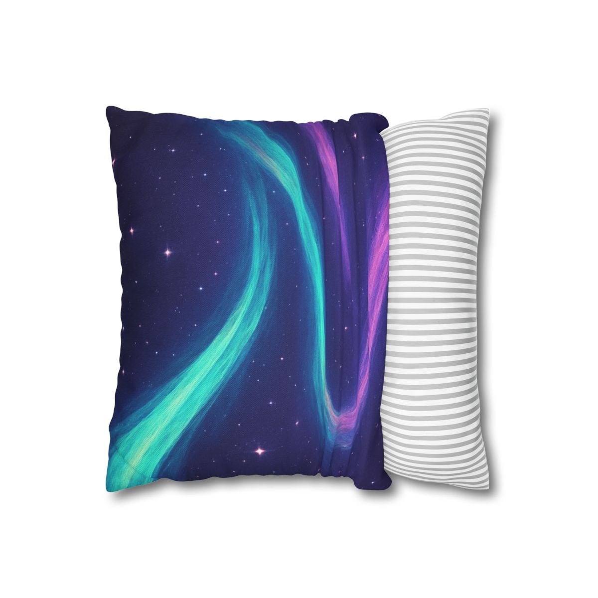 Aurora Plasma Ribbon Drift trendy patterned pillow cases