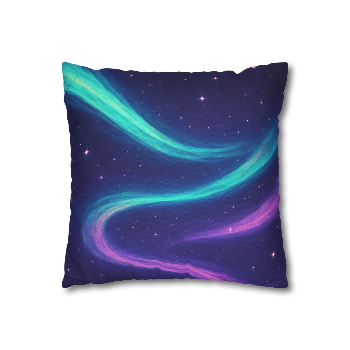 Aurora Plasma Ribbon Drift trendy patterned pillow cases