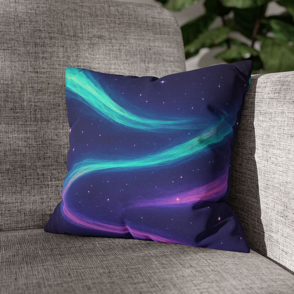 Aurora Plasma Ribbon Drift trendy patterned pillow cases