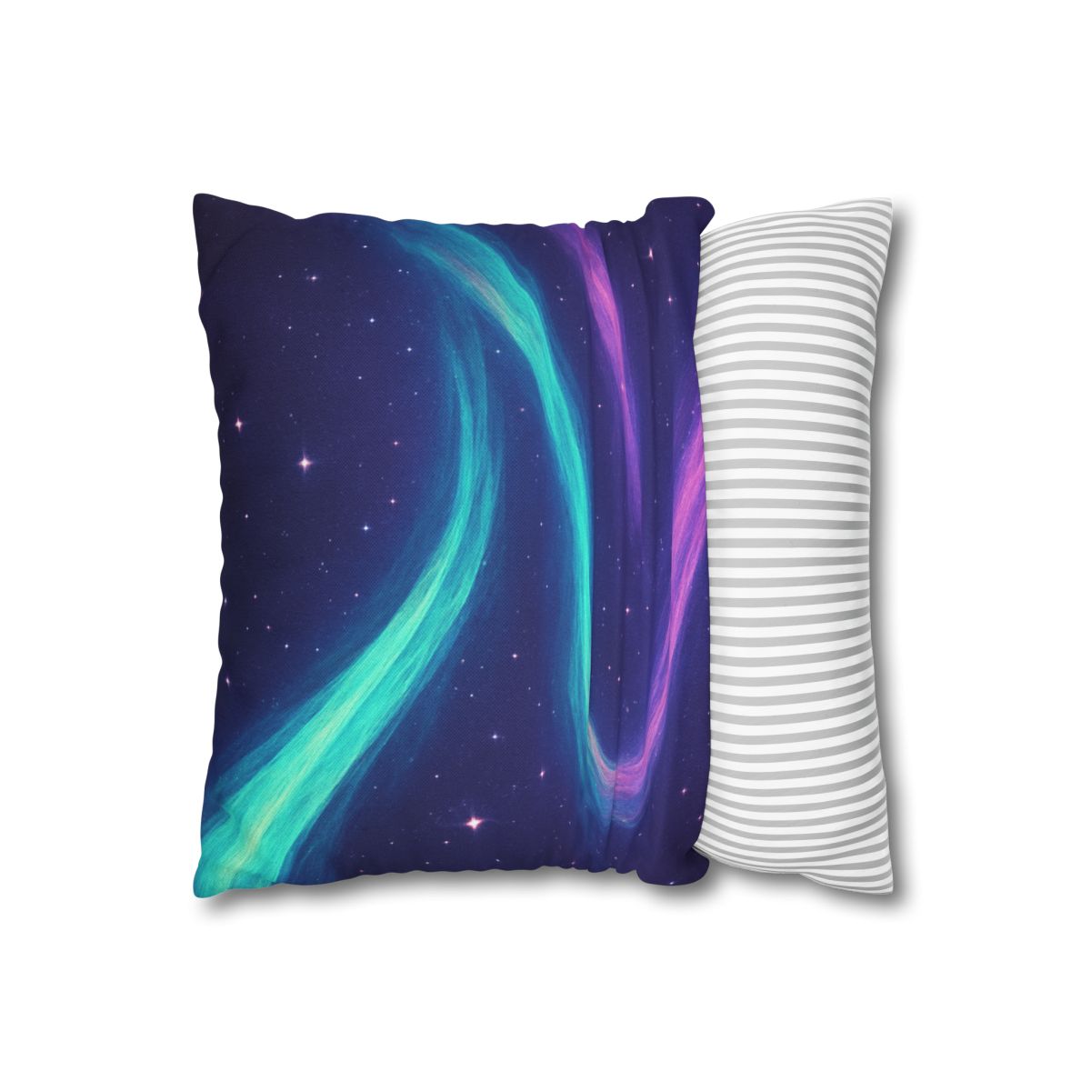 Aurora Plasma Ribbon Drift trendy patterned pillow cases