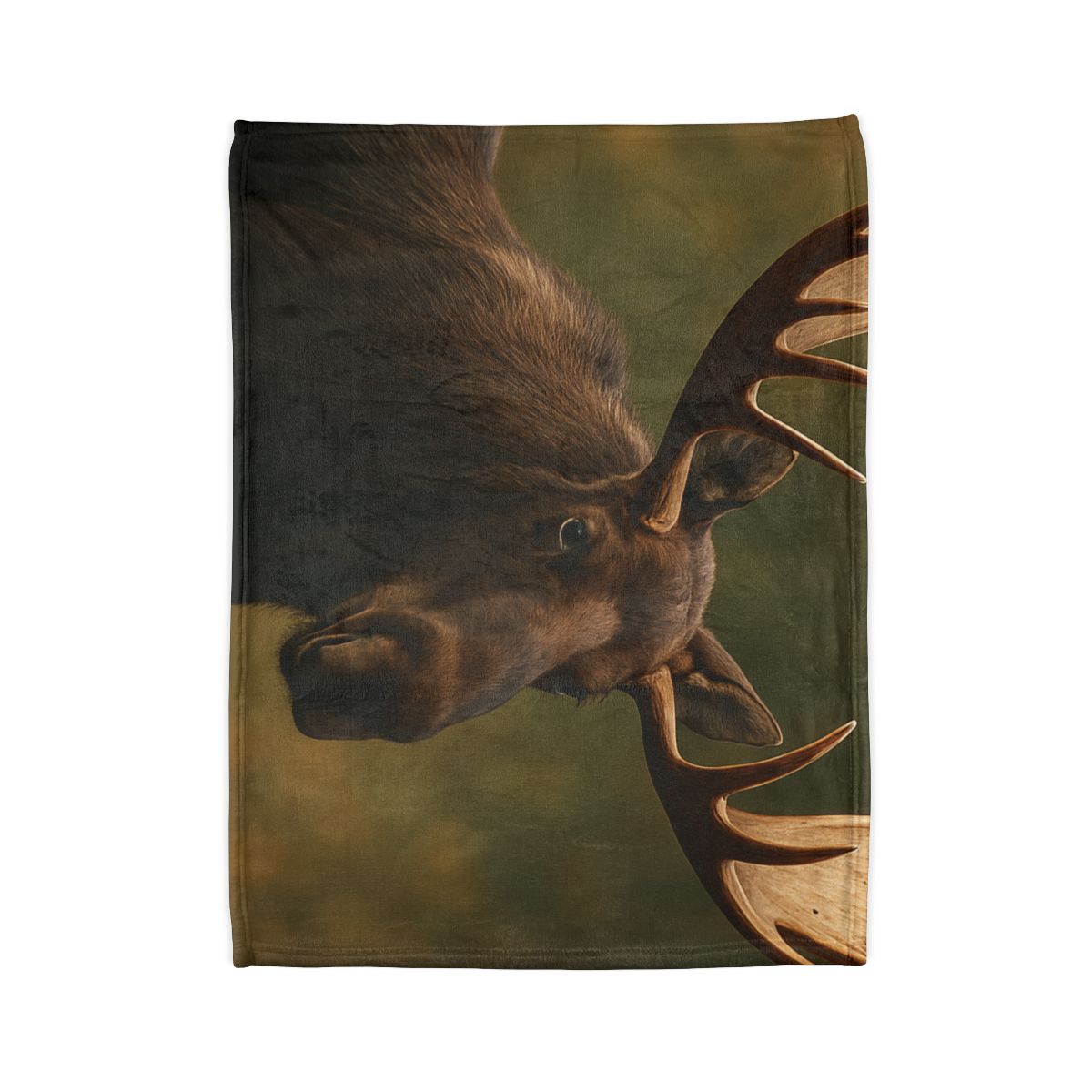 Aurora Quiet Moose soft fleece blankets