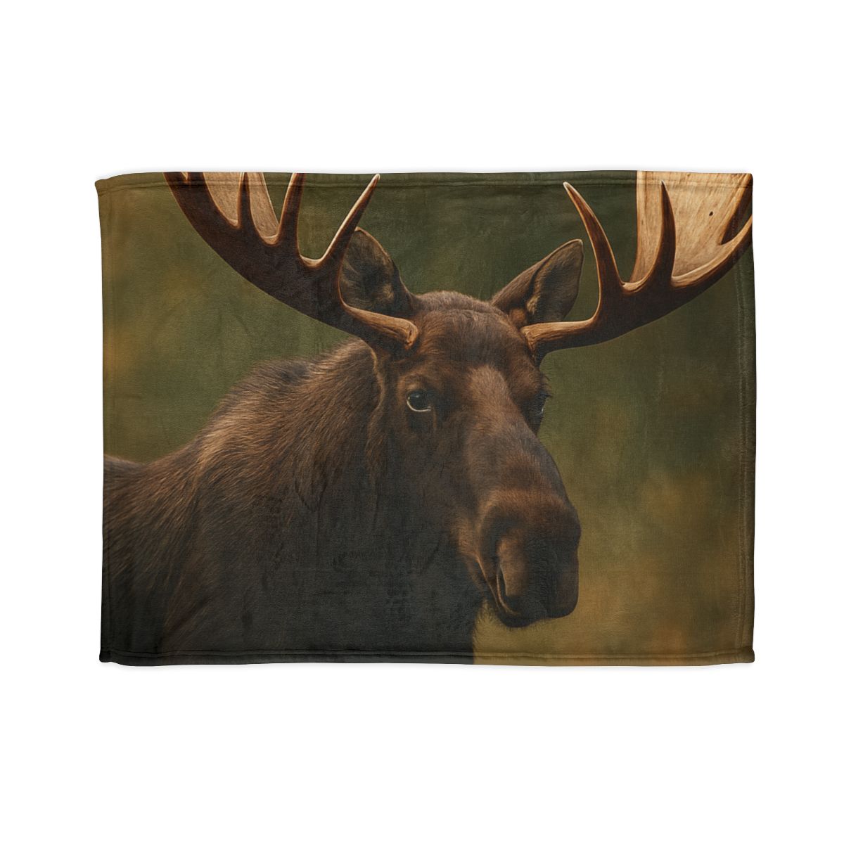 Aurora Quiet Moose soft fleece blankets