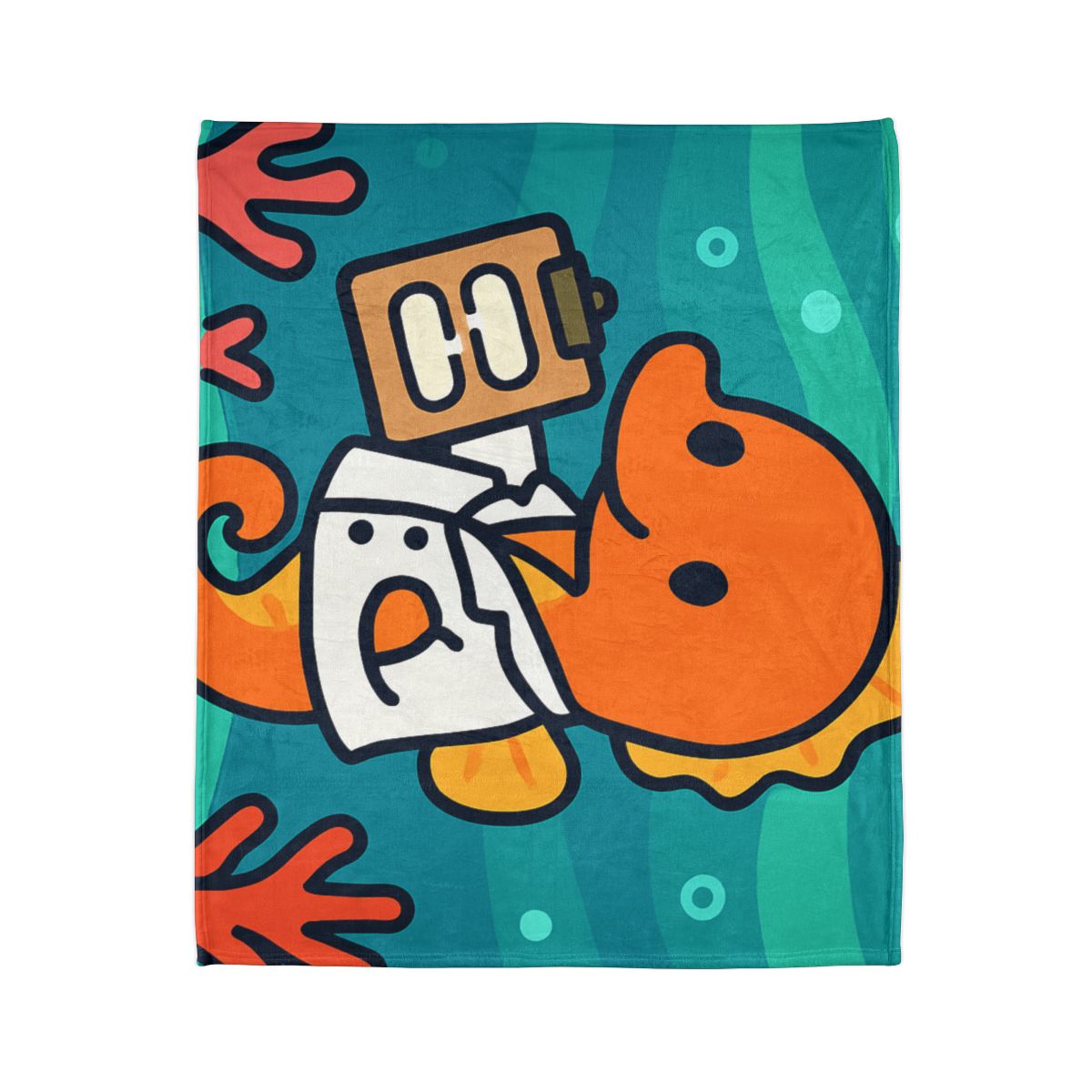 Aurora Reef Seahorse Scientist decorative home blankets