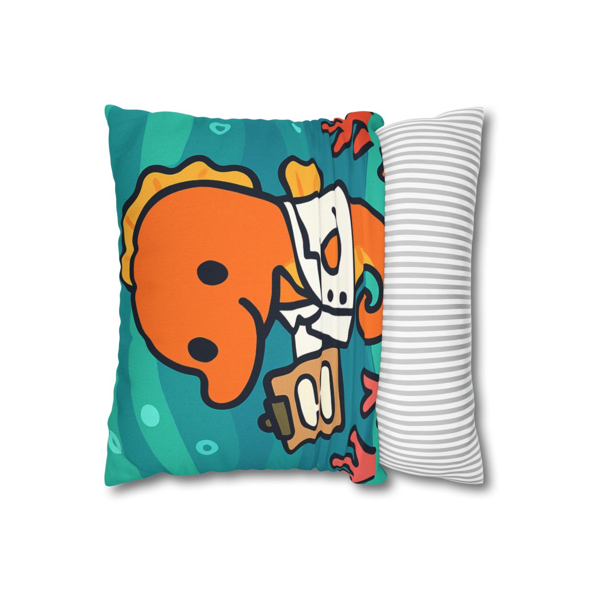 Aurora Reef Seahorse Scientist designer print pillow cases