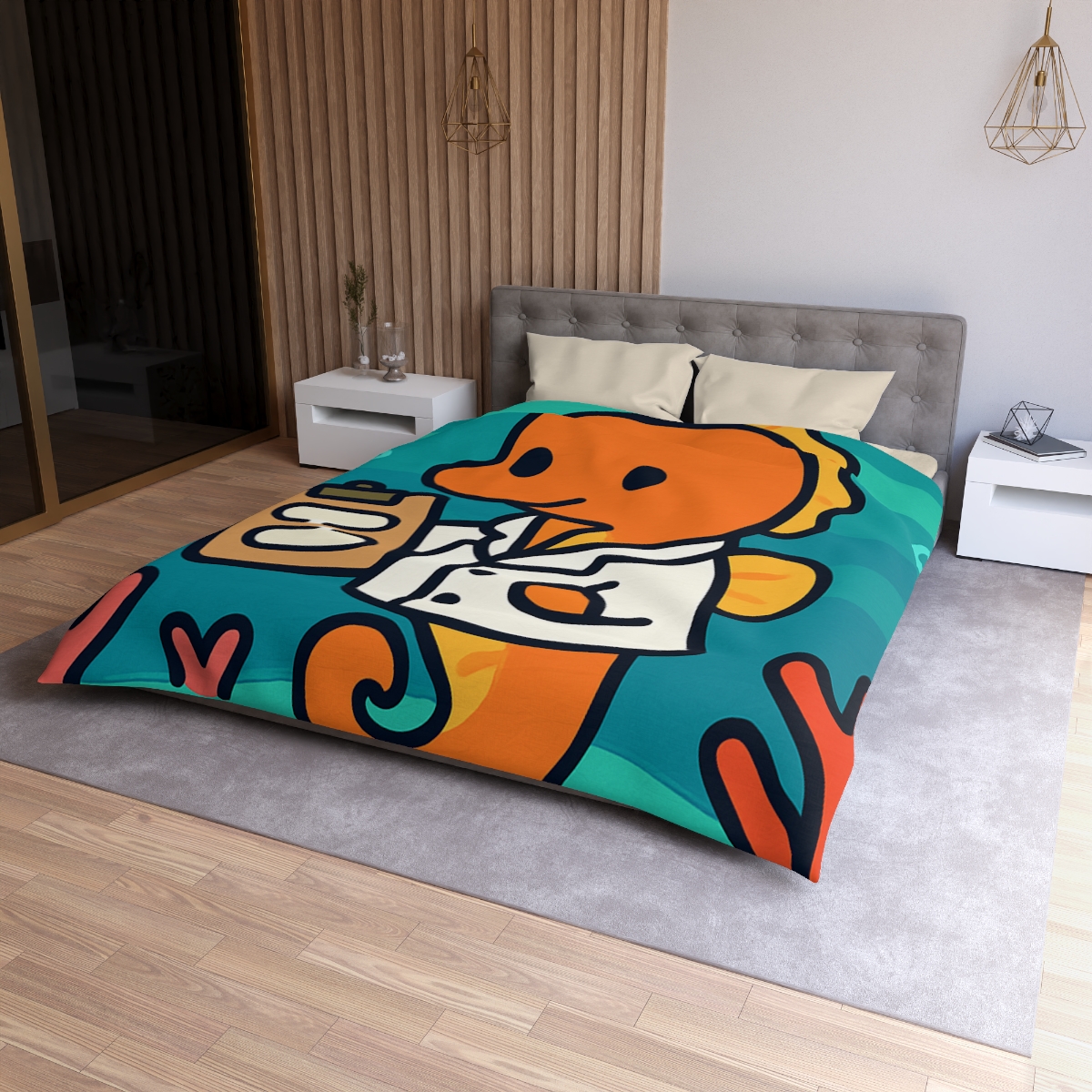 Aurora Reef Seahorse Scientist trendy bedroom duvets