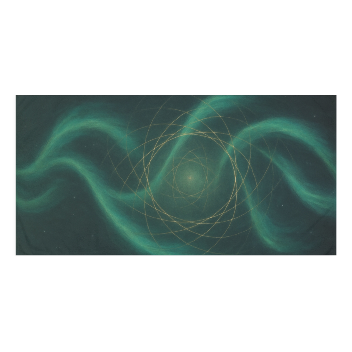 Aurora Spiral Lattice personalized bath towels