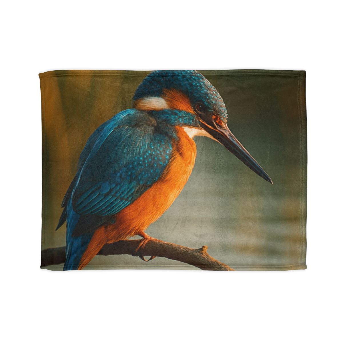 Aurora Splash Common Kingfisher custom blankets