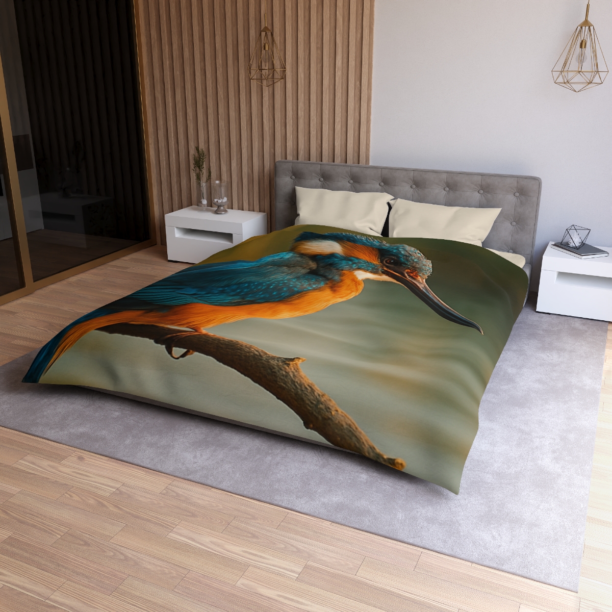 Aurora Splash Common Kingfisher warm winter duvets