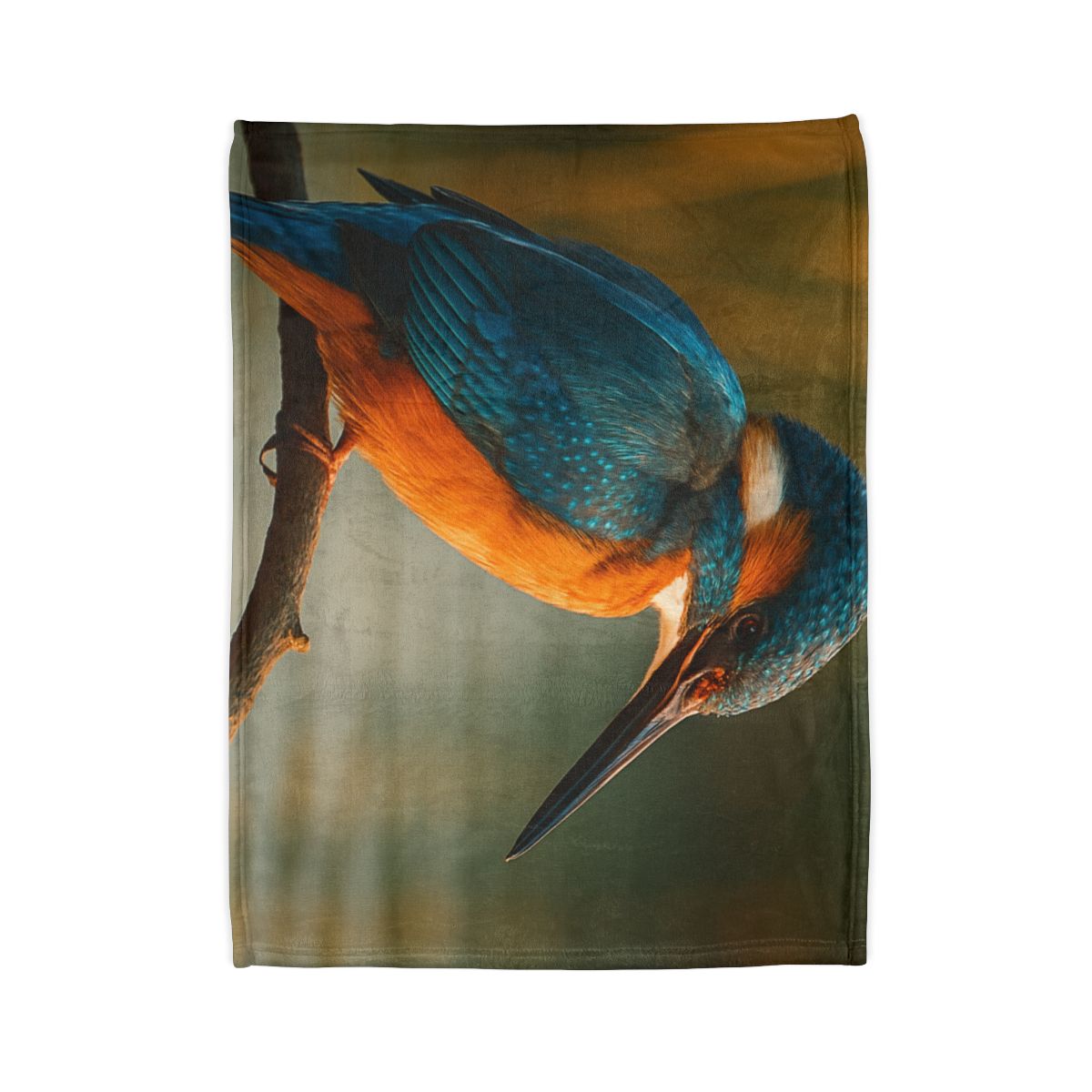 Aurora Splash Common Kingfisher custom blankets