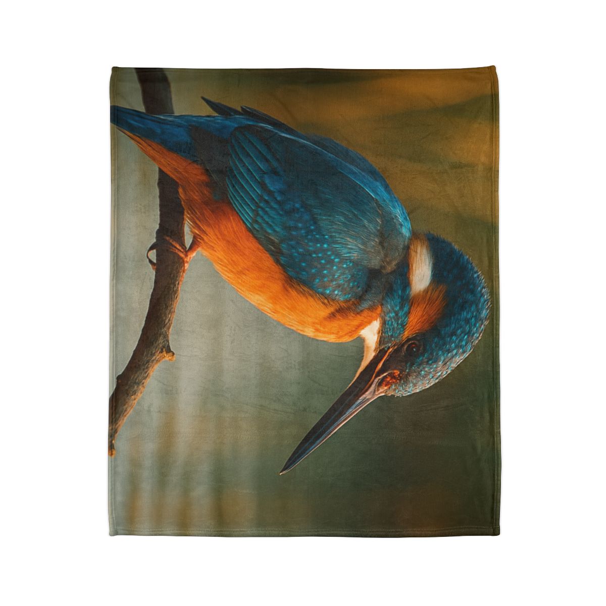 Aurora Splash Common Kingfisher custom blankets