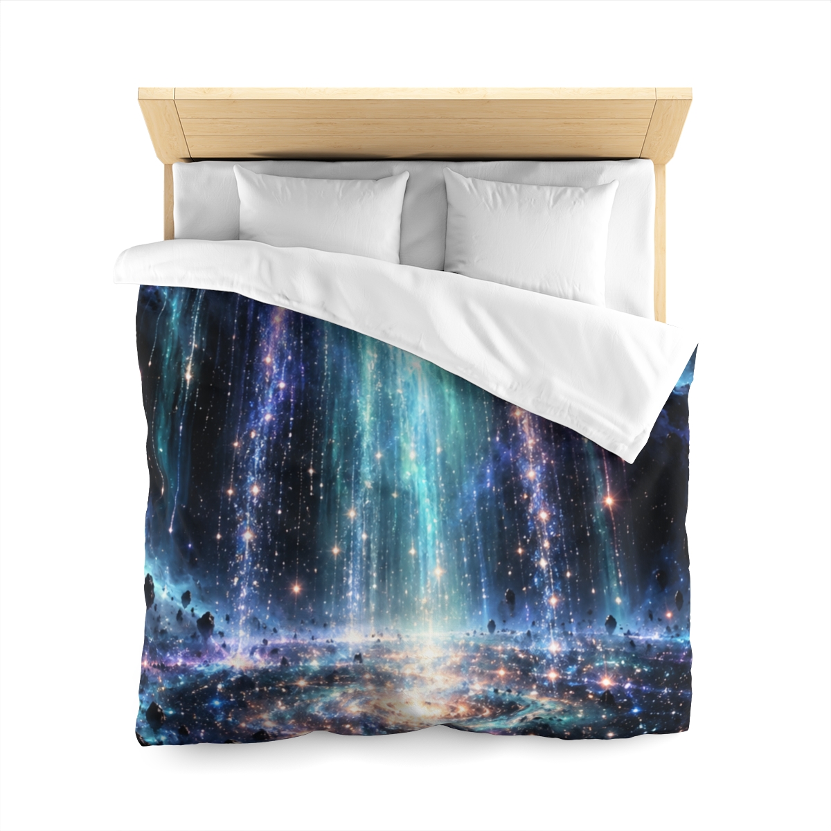 Aurora Starfall Cascade designer printed duvets [AI-3dc4d35a-9336e1331930]